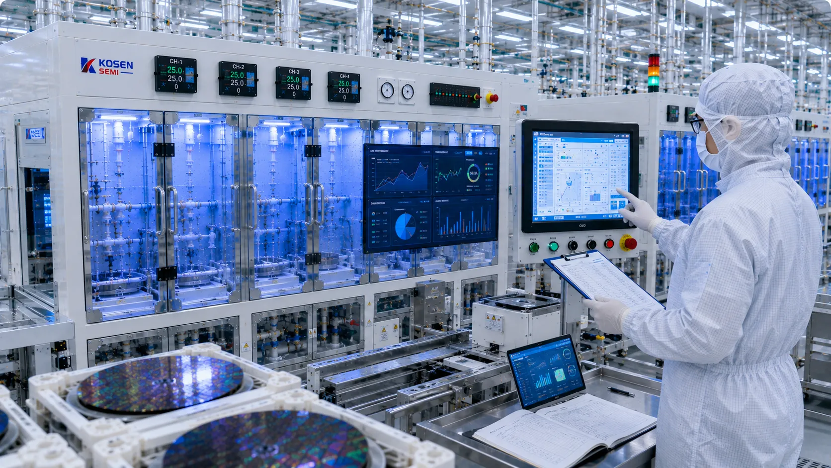 KOSEN SEMI Wet Process Equipment Performance Metrics Validation