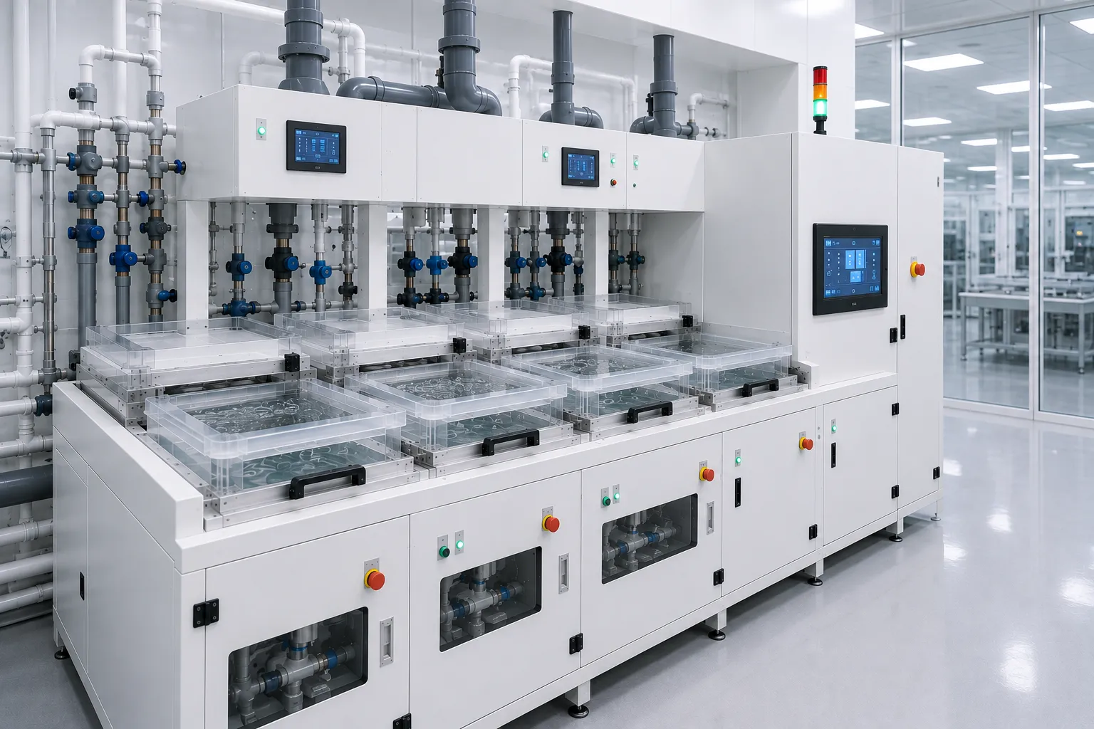 Custom Wet Process Station and Tailored Semiconductor Bench