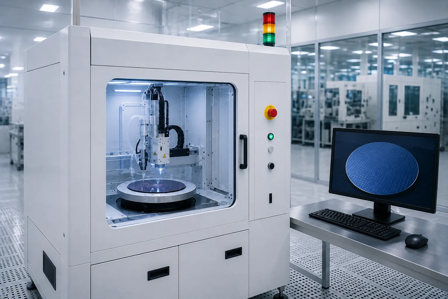 KOSEN SEMI single wafer cleaning system with megasonic nozzle and spin chamber