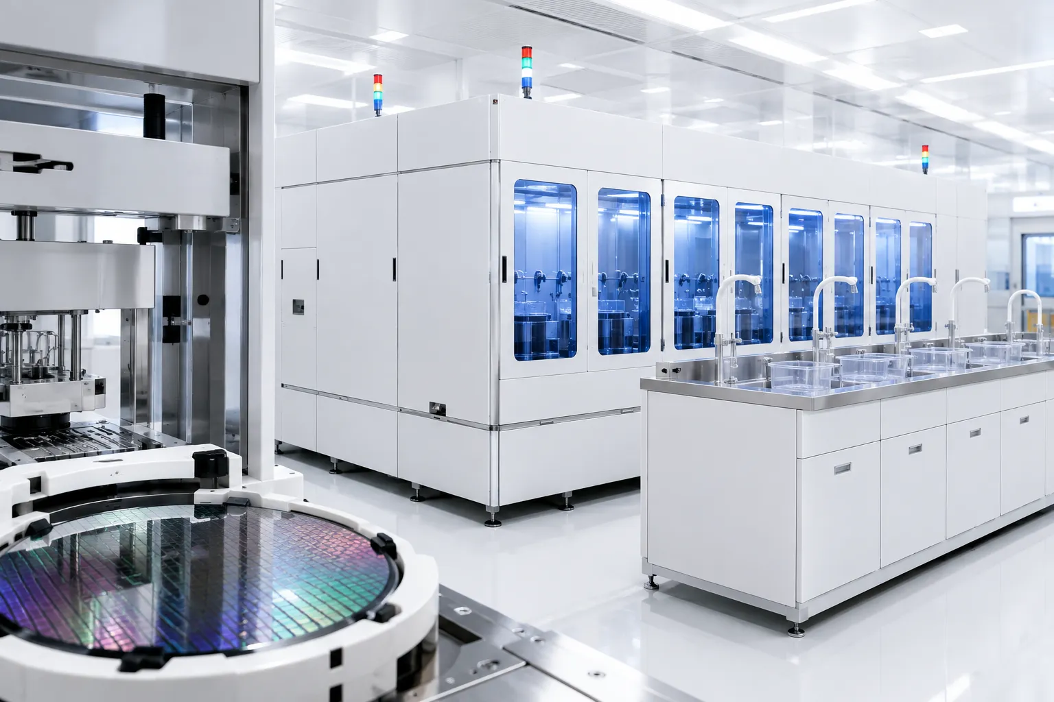 KOSEN SEMI High-Precision RCA Cleaning System and Automated Wet Bench Wafer Transfer Configuration