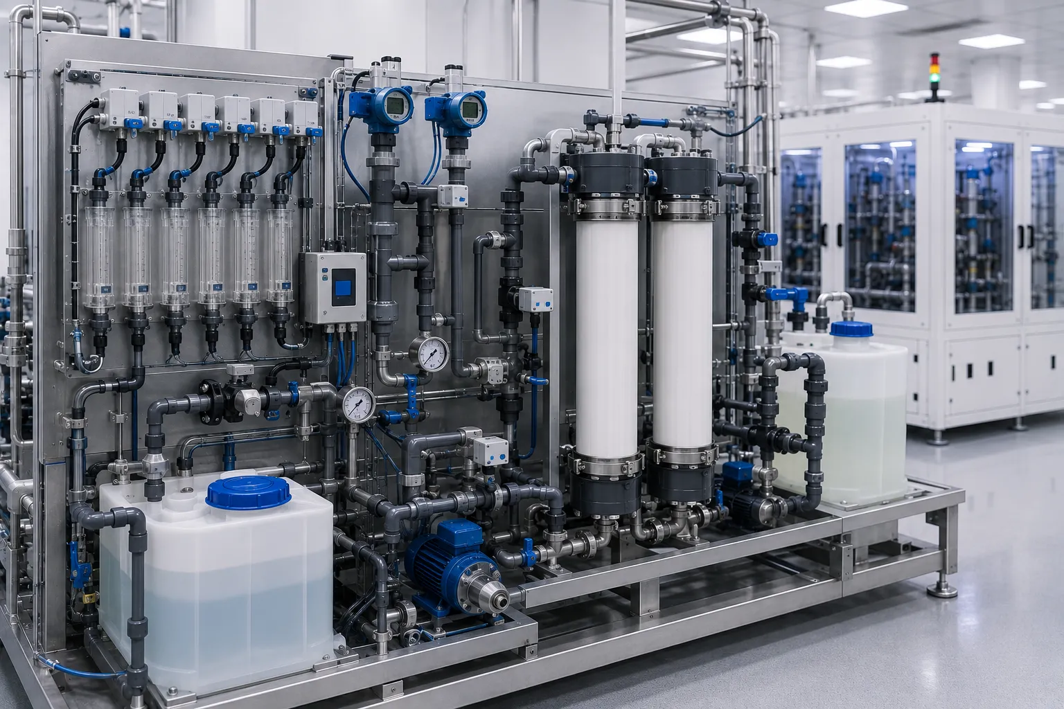 KOSEN SEMI Chemical Recycling System and Filtration Diagram