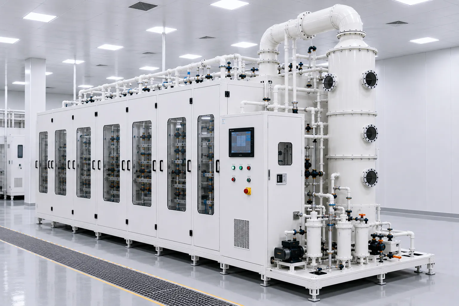 KOSEN SEMI semiconductor scrubber testing facility and ISO compliance certification