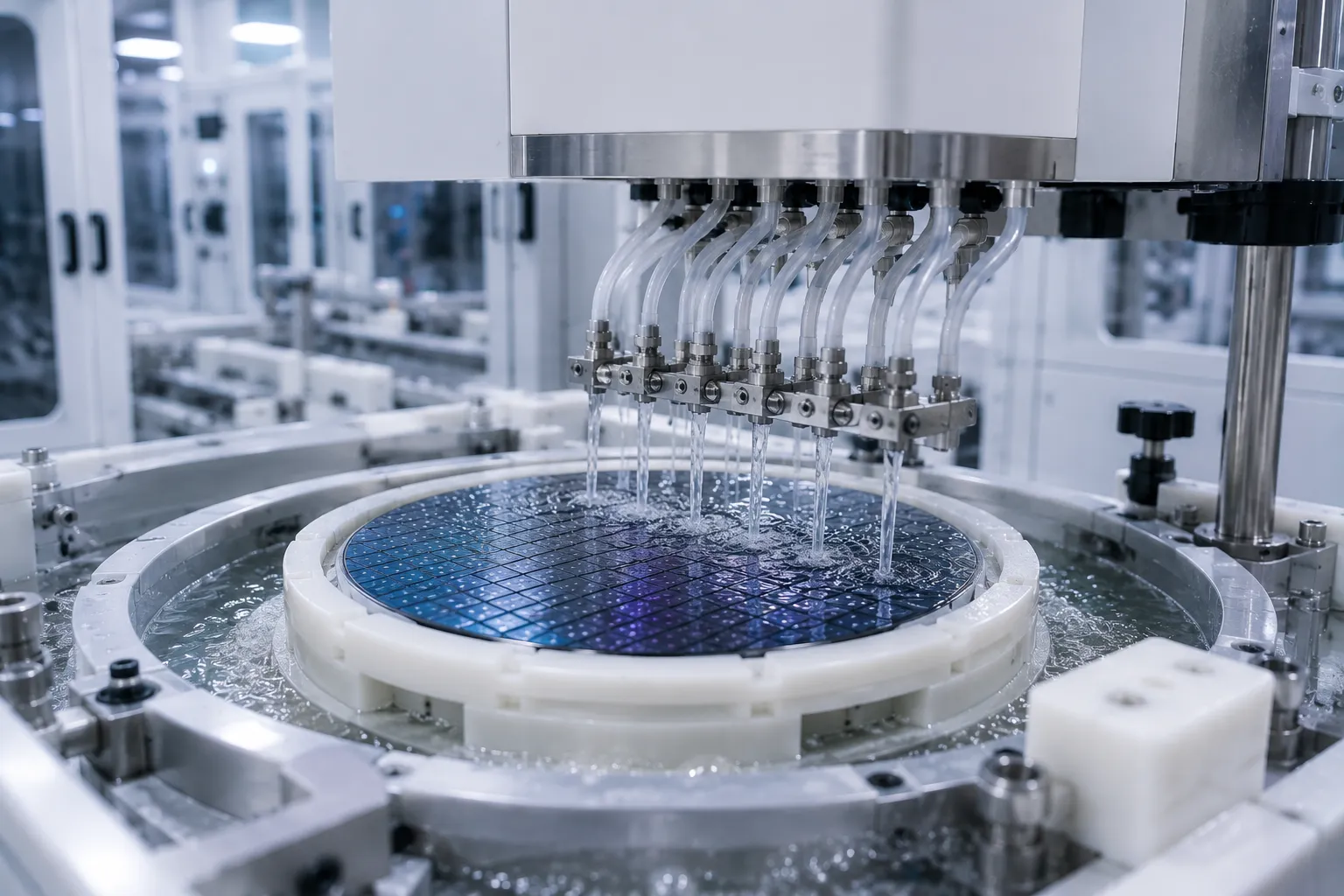 Post-ion implantation stripping chamber for wafer cleaning and residue removal