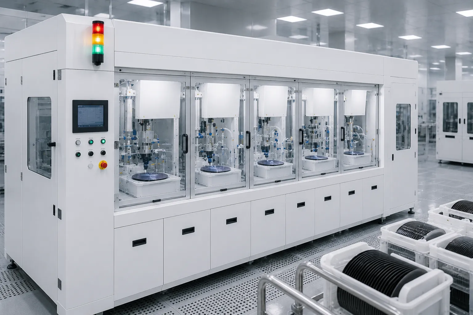 KOSEN SEMI batch wafer cleaning system automated wet bench layout
