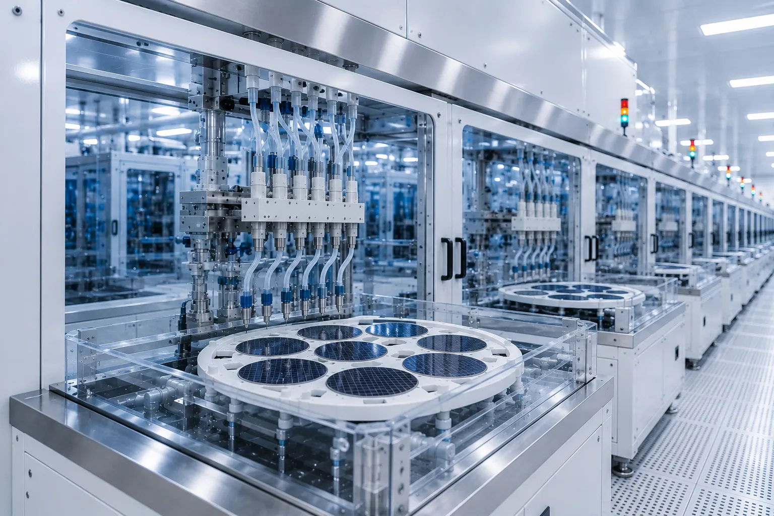 KOSEN SEMI High Throughput Batch Wafer Cleaning System for Semiconductor Fabs