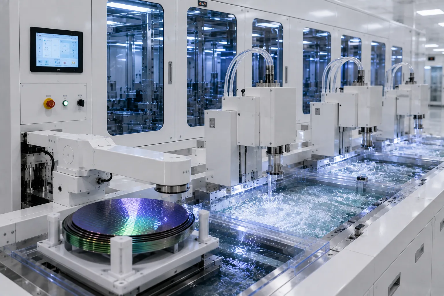 KOSEN SEMI semiconductor single wafer cleaning system architecture diagram