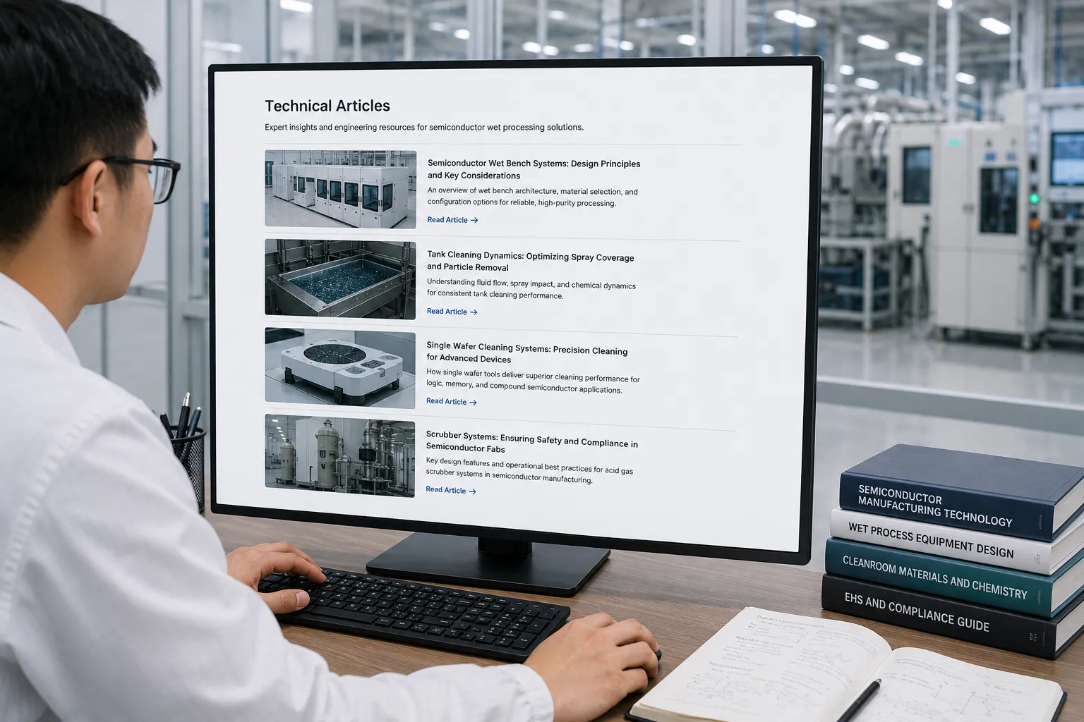 Semiconductor technical articles and equipment guides