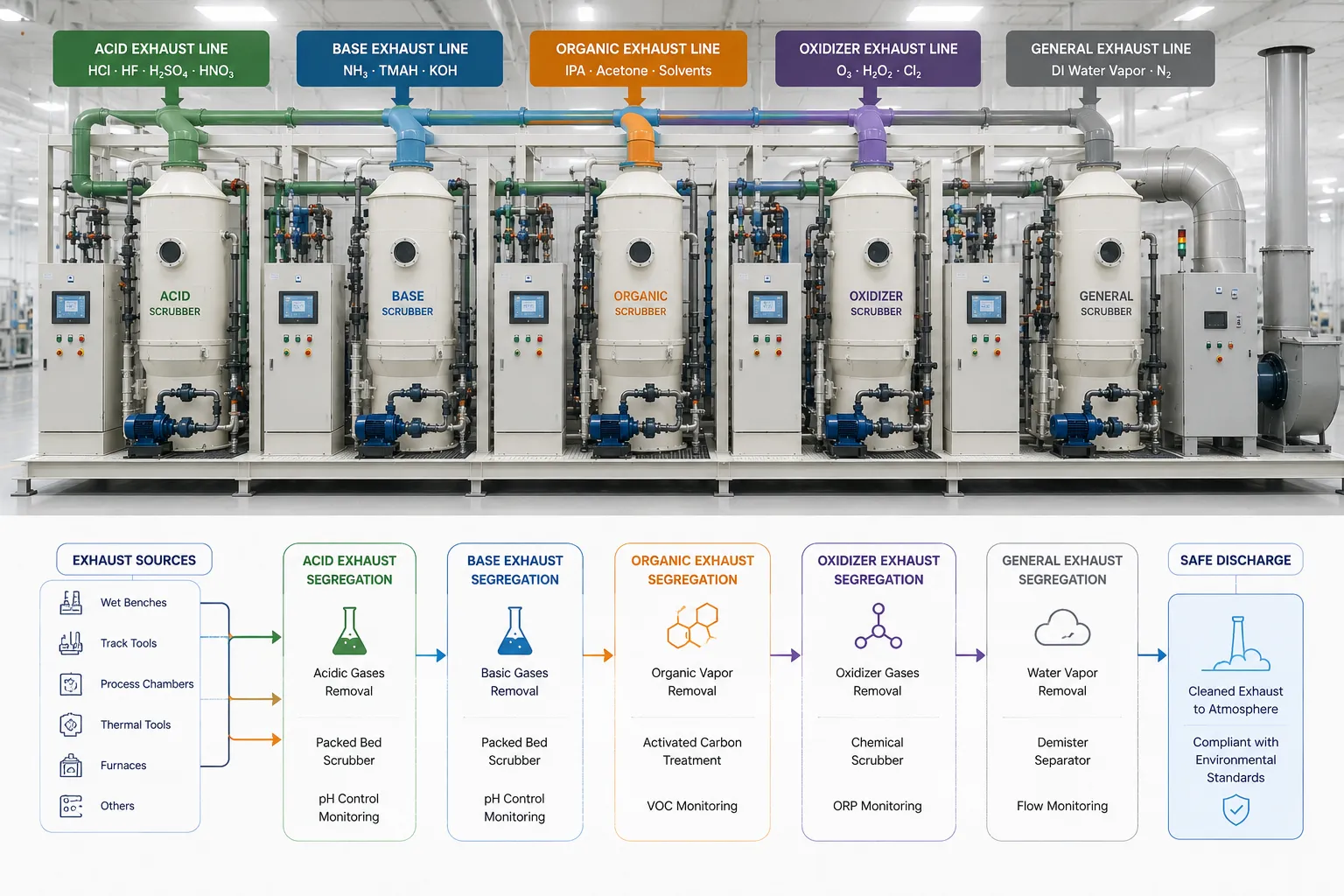 KOSEN SEMI Scrubber System Technical Diagram