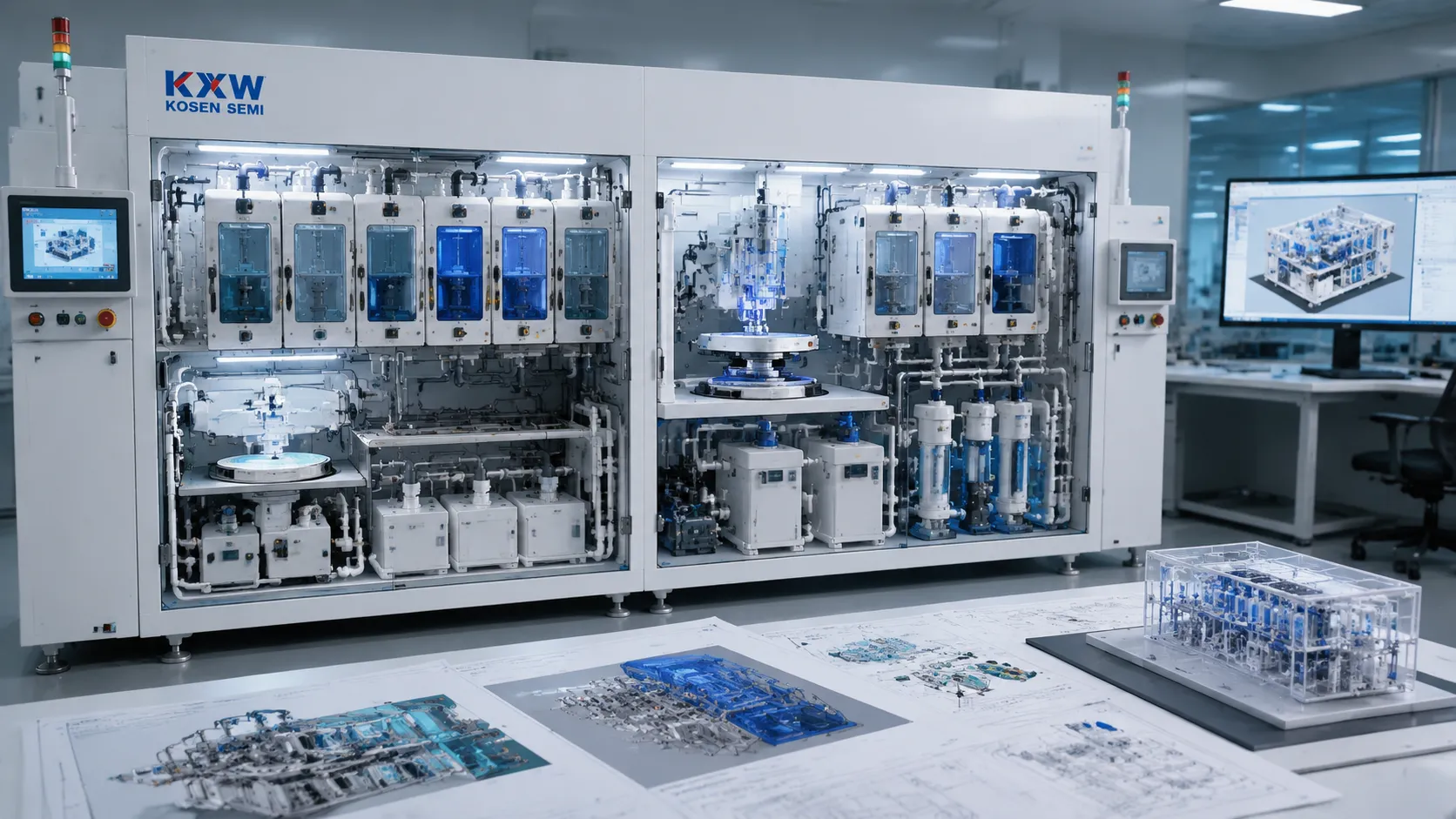 Advanced semiconductor packaging cleaning visualization