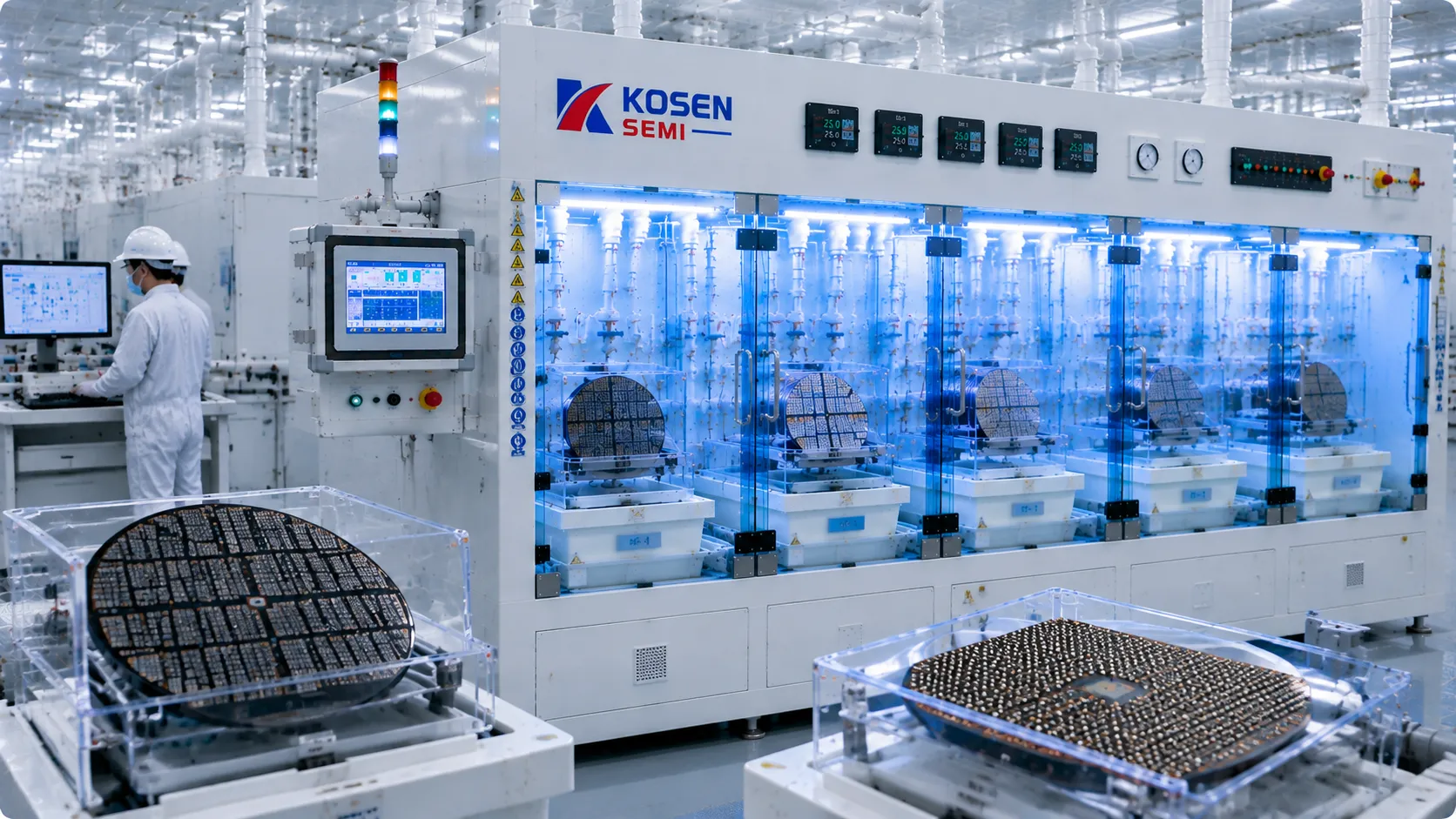 Advanced packaging wet processing equipment