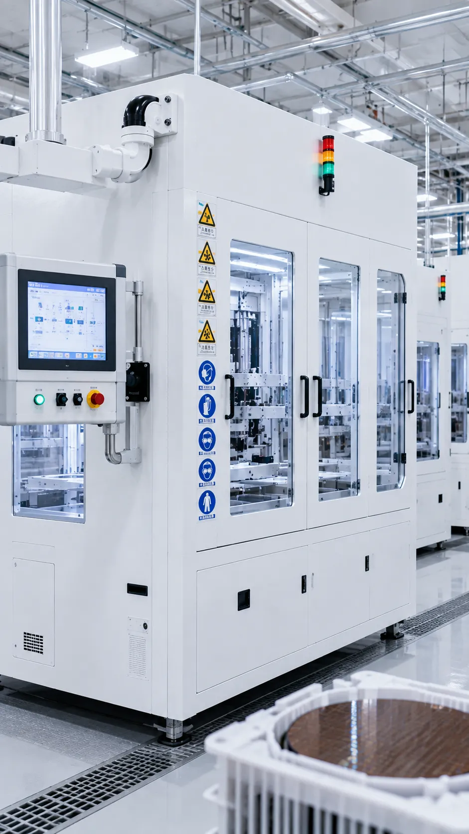 PCB chemical etching cleaning machine in operation