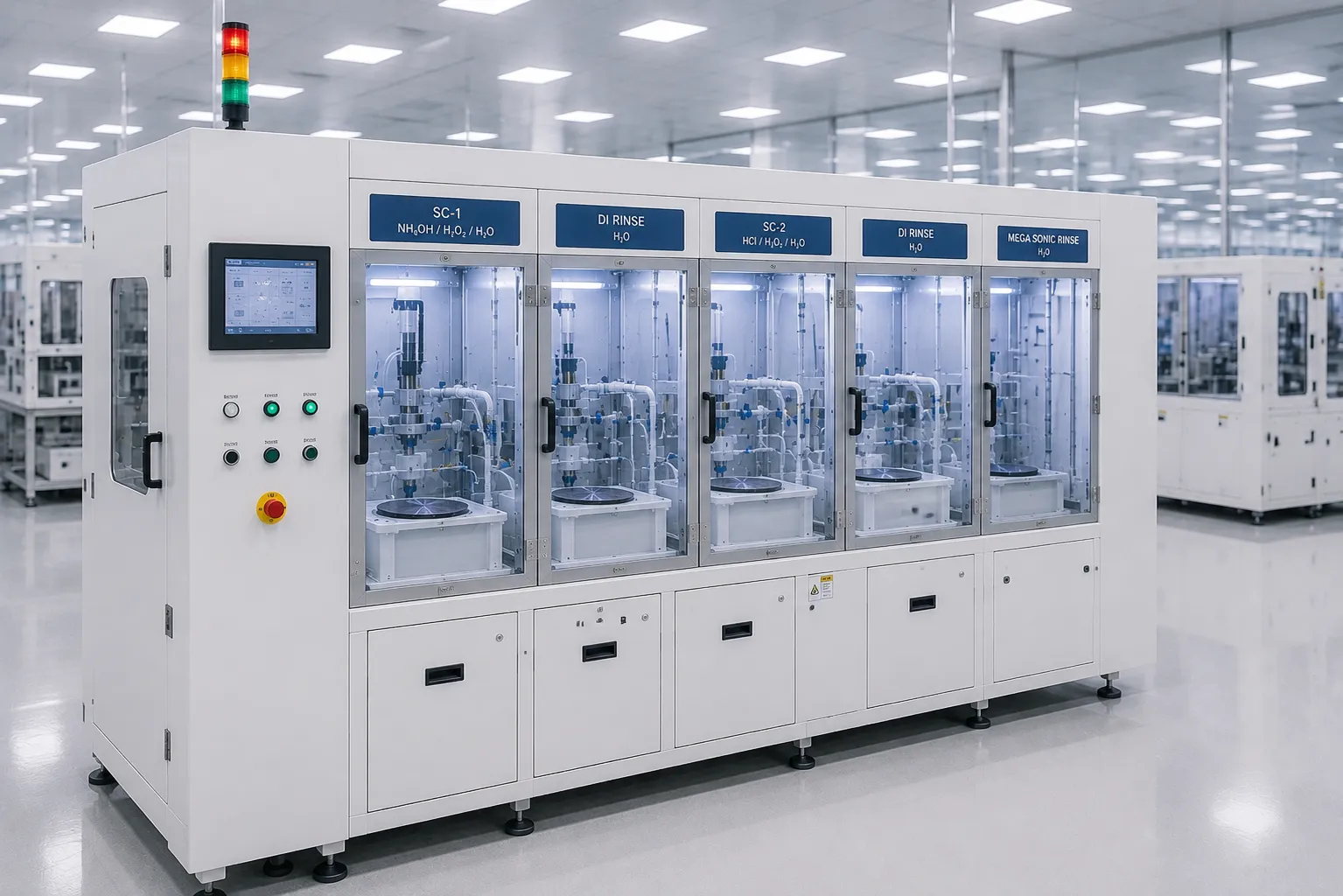 KOSEN SEMI RCA cleaning system for SC-1 SC-2 chemical wet process