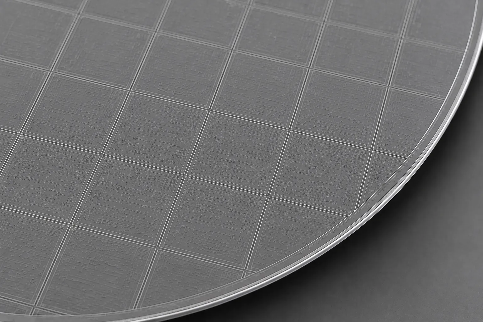 Post-clean wafer surface displaying particle removal