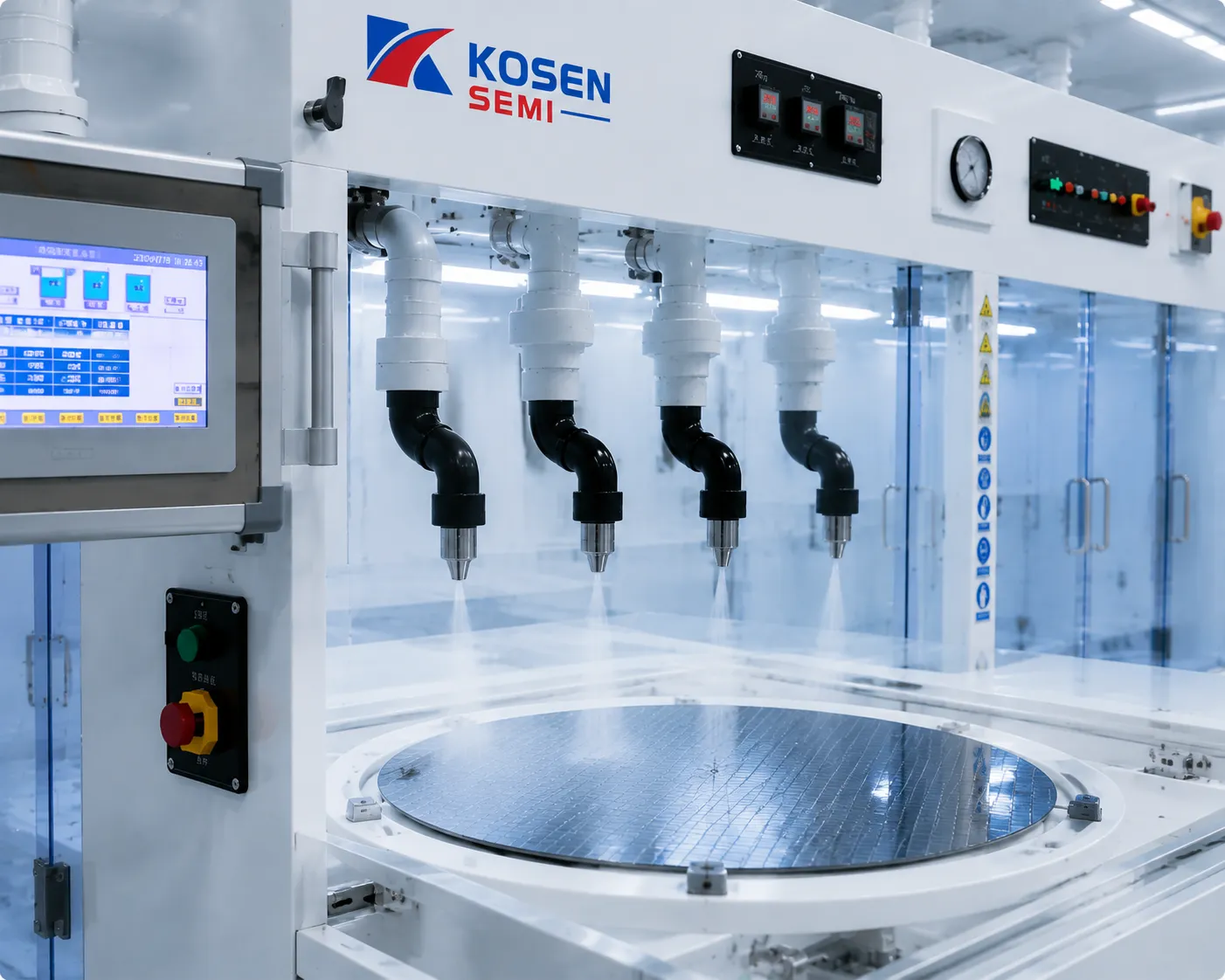 IPA Marangoni drying chamber for watermark-free optoelectronic substrate cleaning