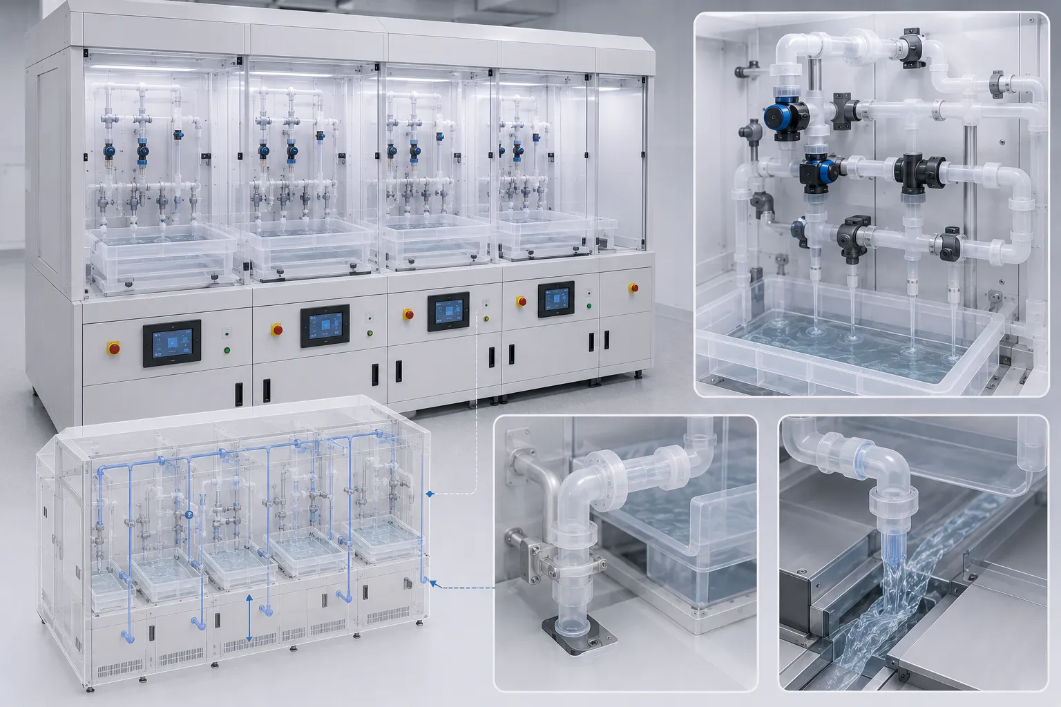 Chemical Dispensing System Fluidic Path Diagram