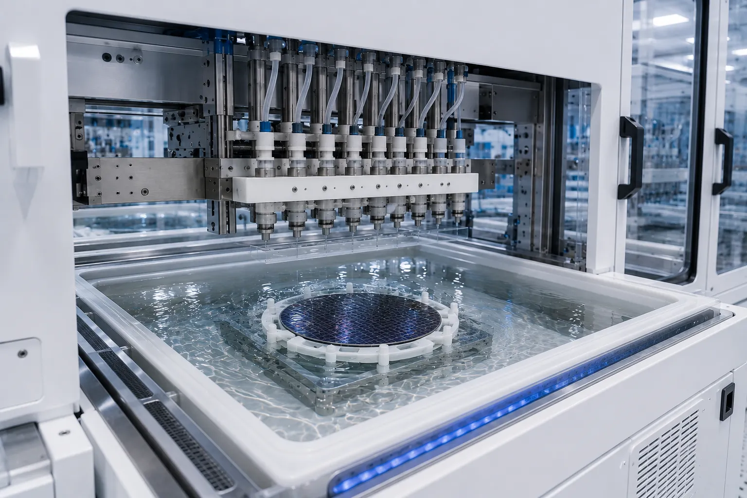 Megasonic Wafer Cleaning Acoustic Energy Distribution