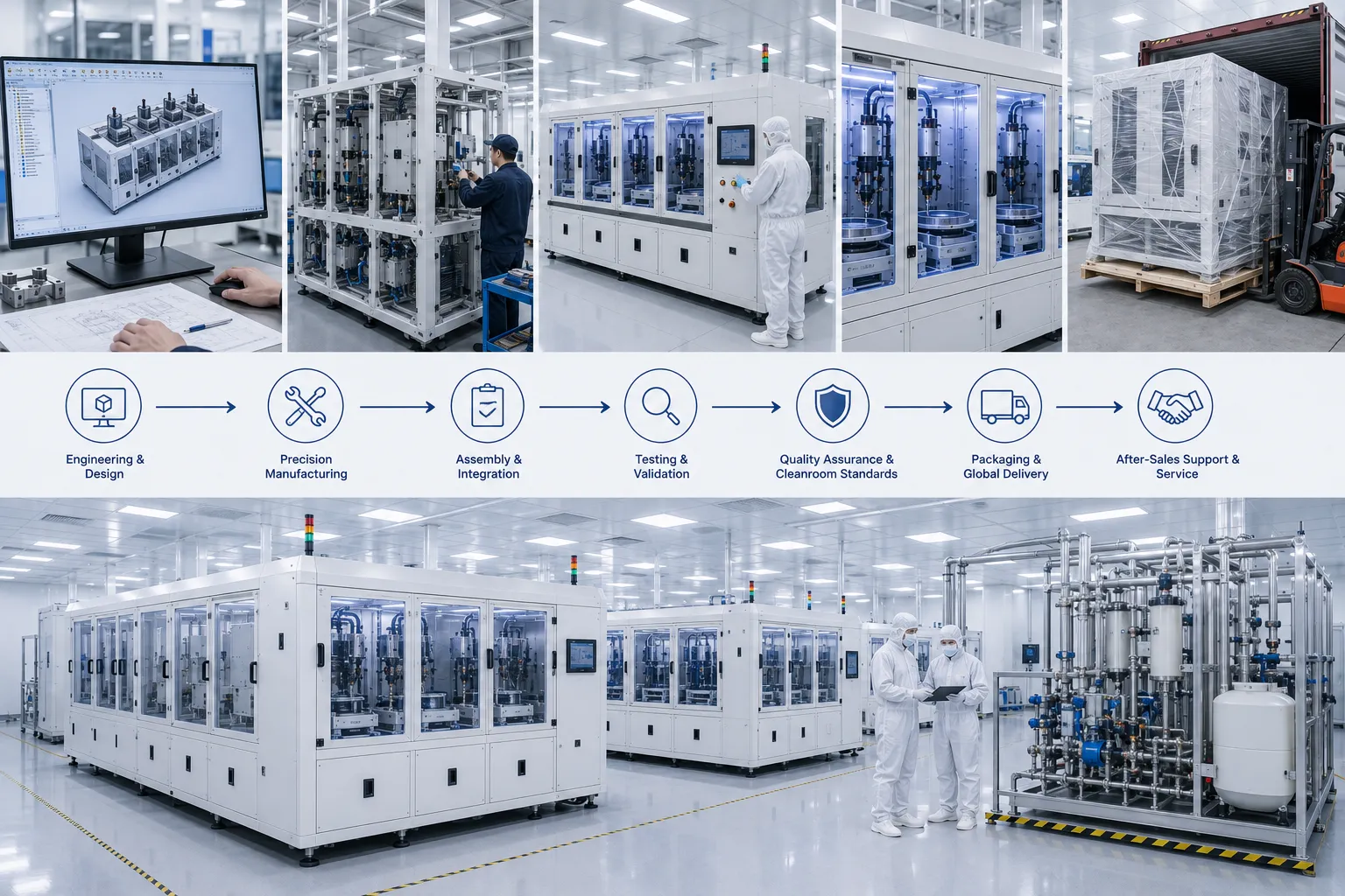 KOSEN SEMI modular semiconductor equipment integration and turnkey wet bench manufacturing