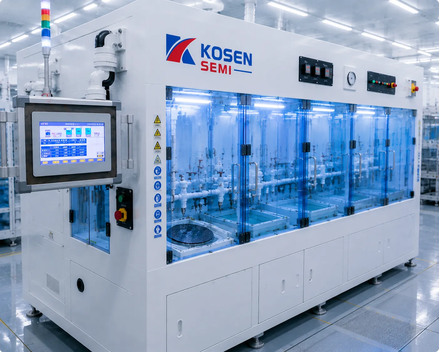 Fully Automated Single-Wafer Optoelectronic Cleaner