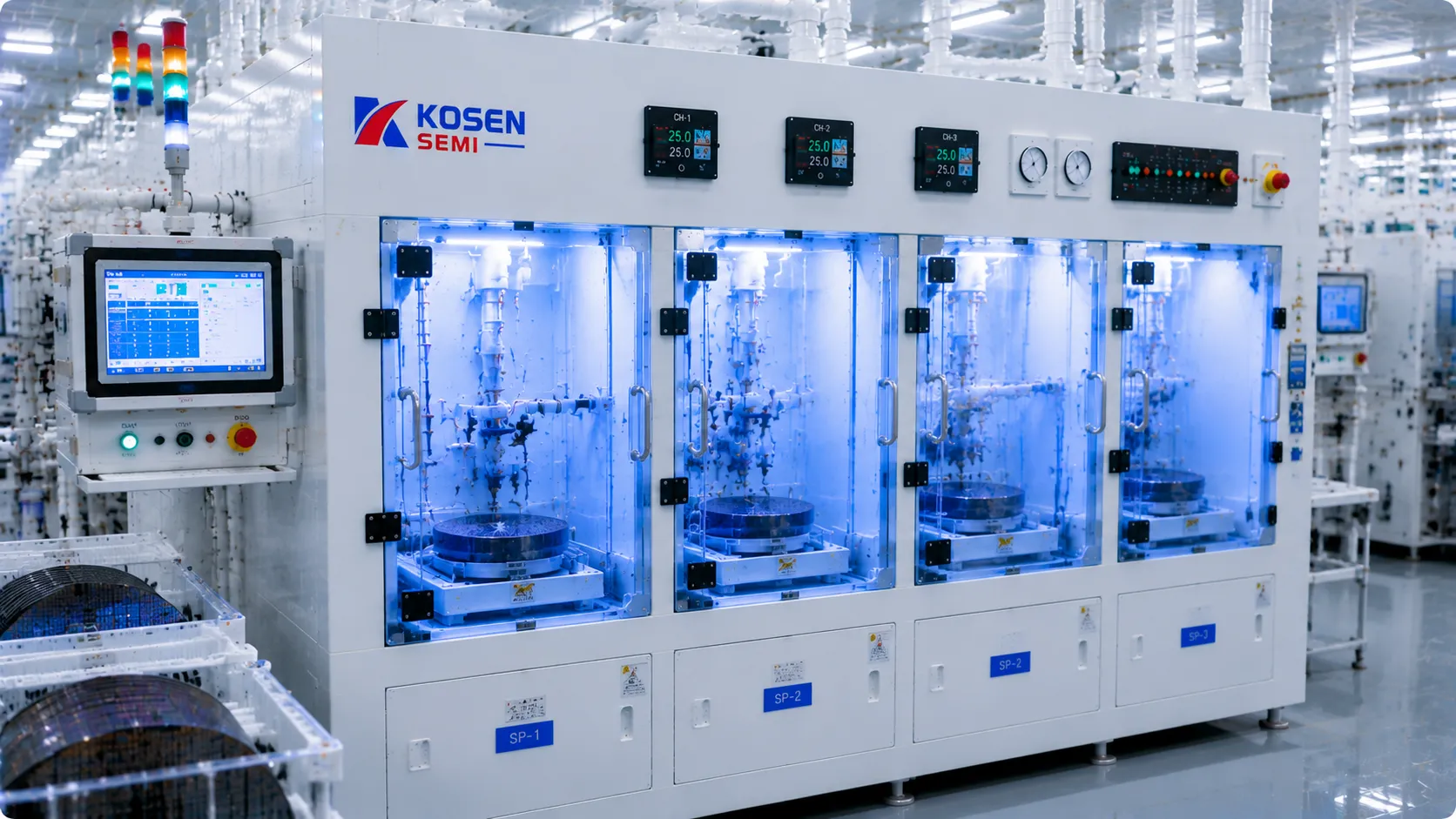 KOSEN SEMI Single Wafer Processing Platform Installation