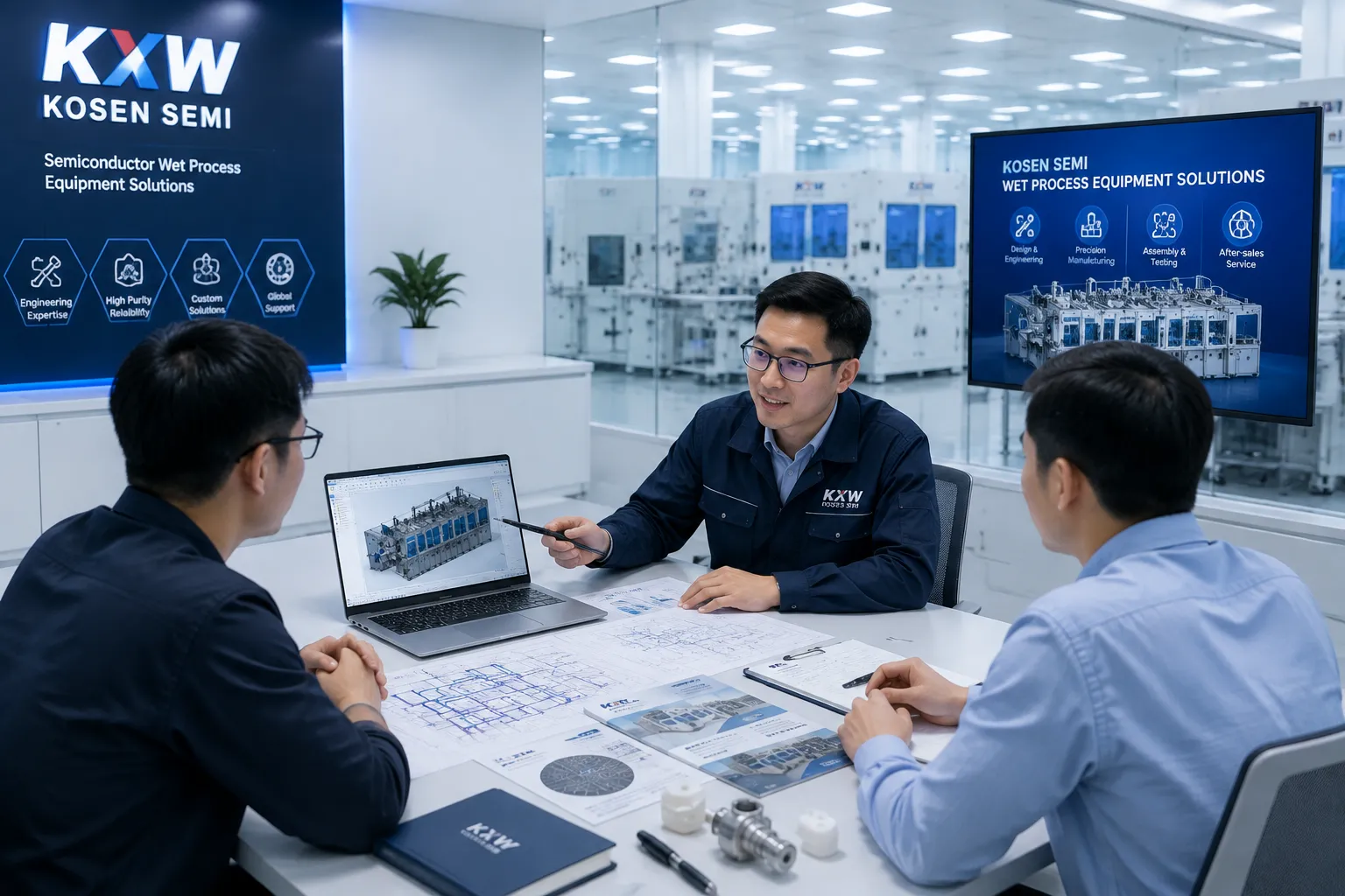 KOSEN SEMI Custom Semiconductor Wet Process Equipment Design and Consultation