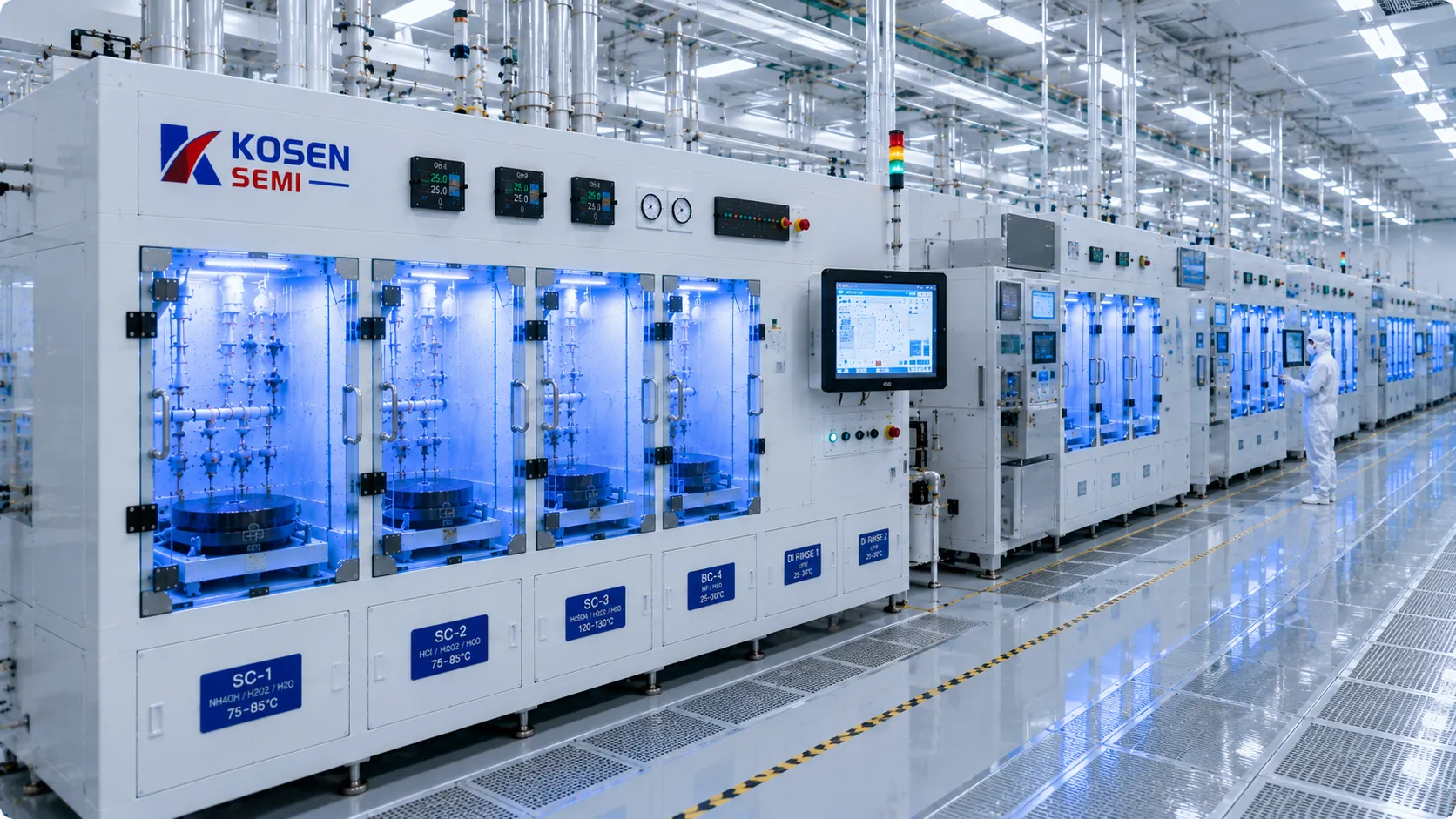KOSEN SEMI Wet Etch and Clean Equipment Modular Integration