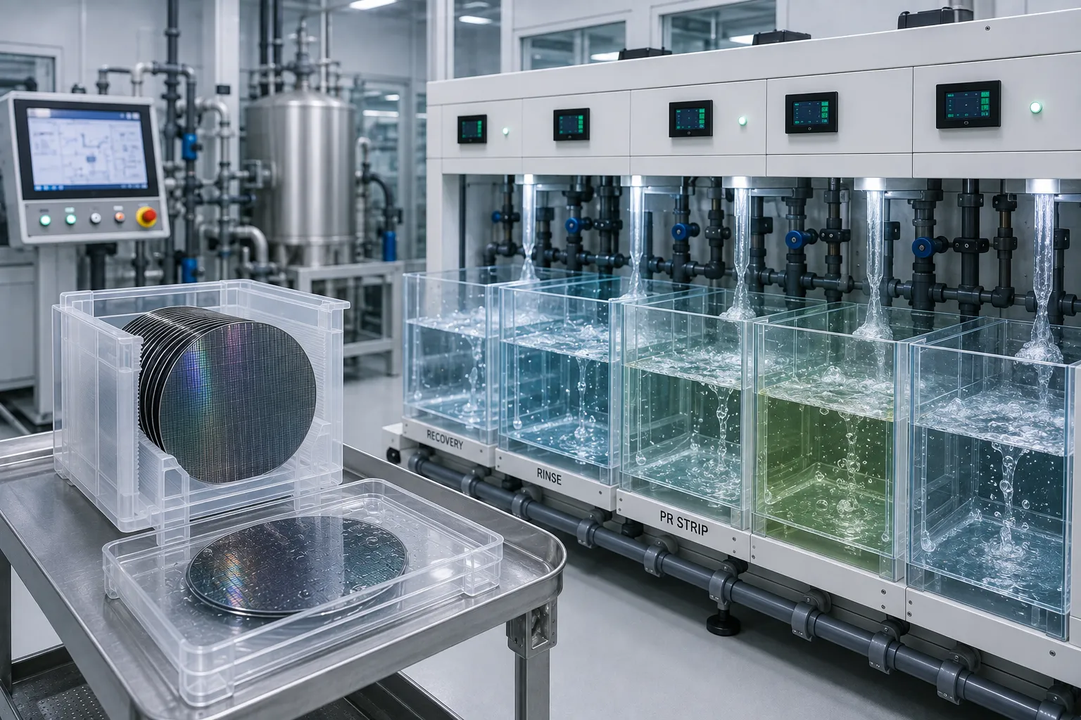 Wafer Stripping and Photoresist Rework Wet Station