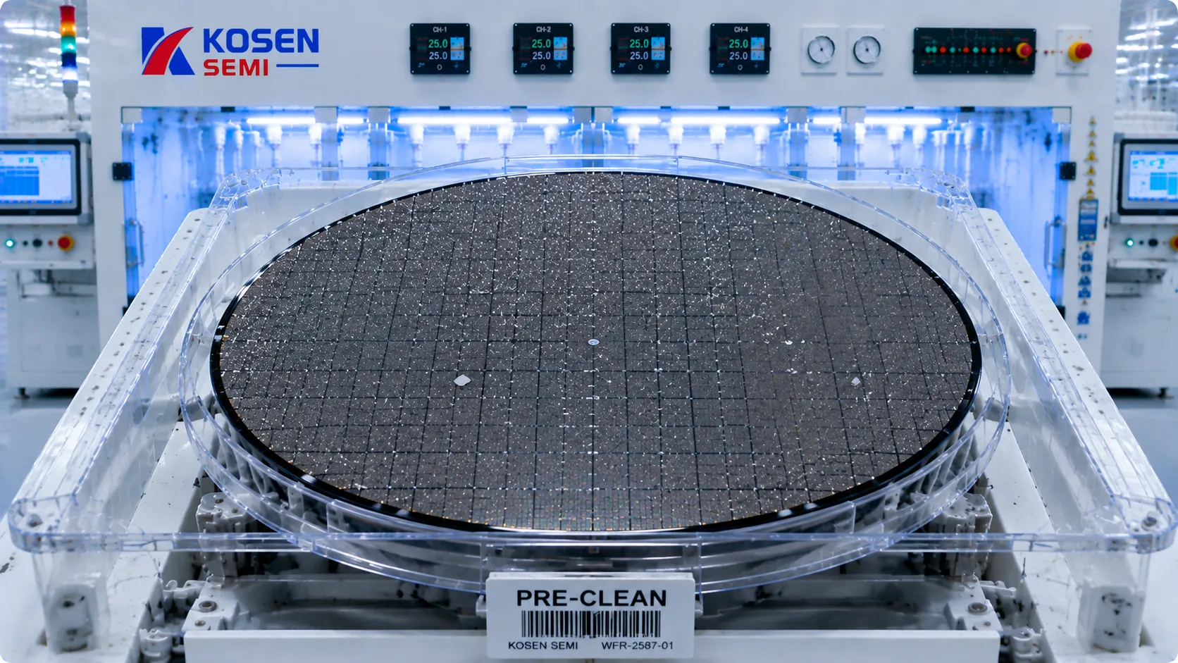 Before cleaning wafer surface with contamination