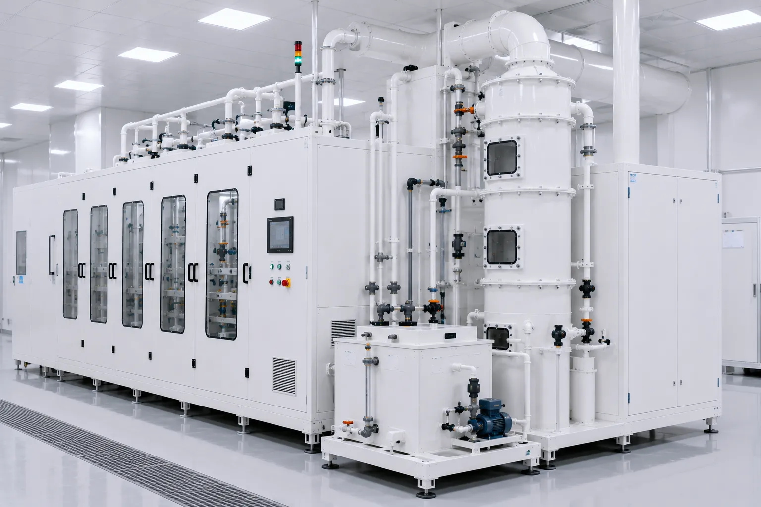 Wet Cleaning and Etching Gas Abatement Scrubber System