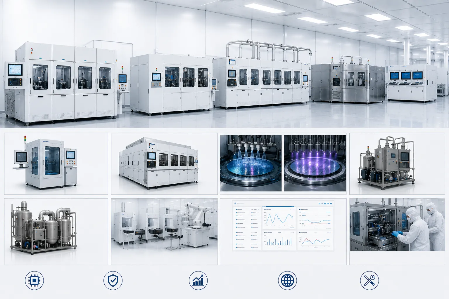 KOSEN SEMI Automated Wet Bench System and Single Wafer Cleaner