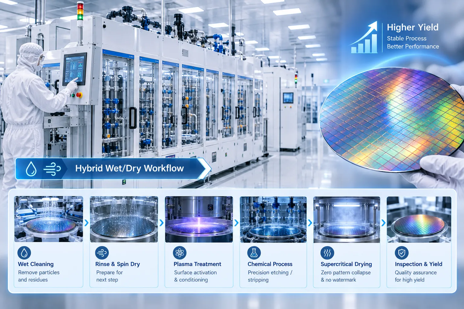 High precision semiconductor processing wet bench technology