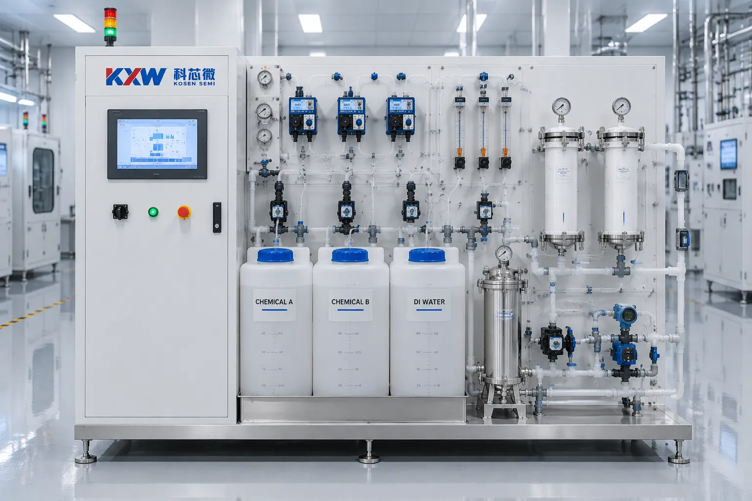 High-Purity Chemical Cleaning Equipment and Dosing System