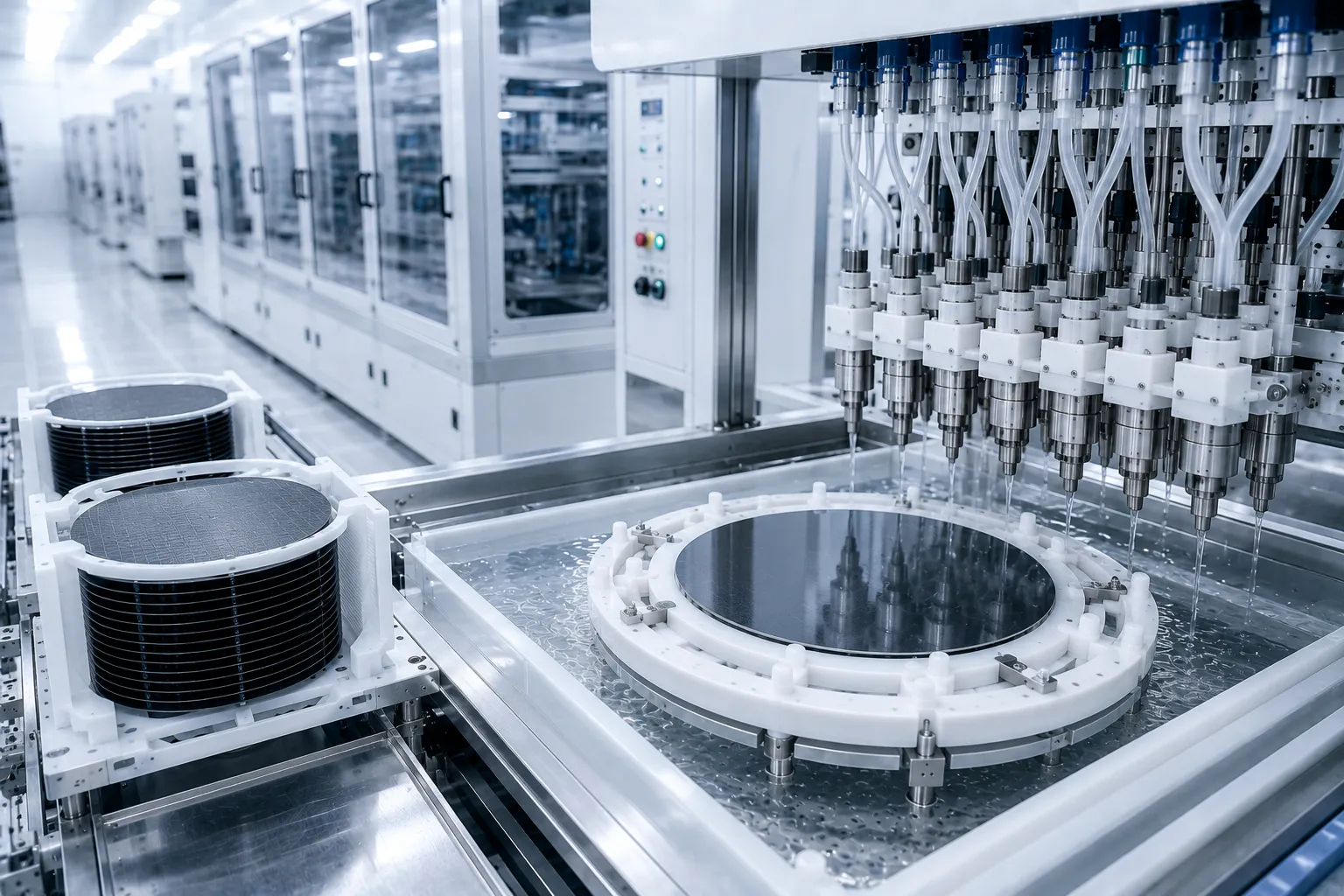 SiC wafer cleaning equipment and GaN substrate surface preparation wet bench