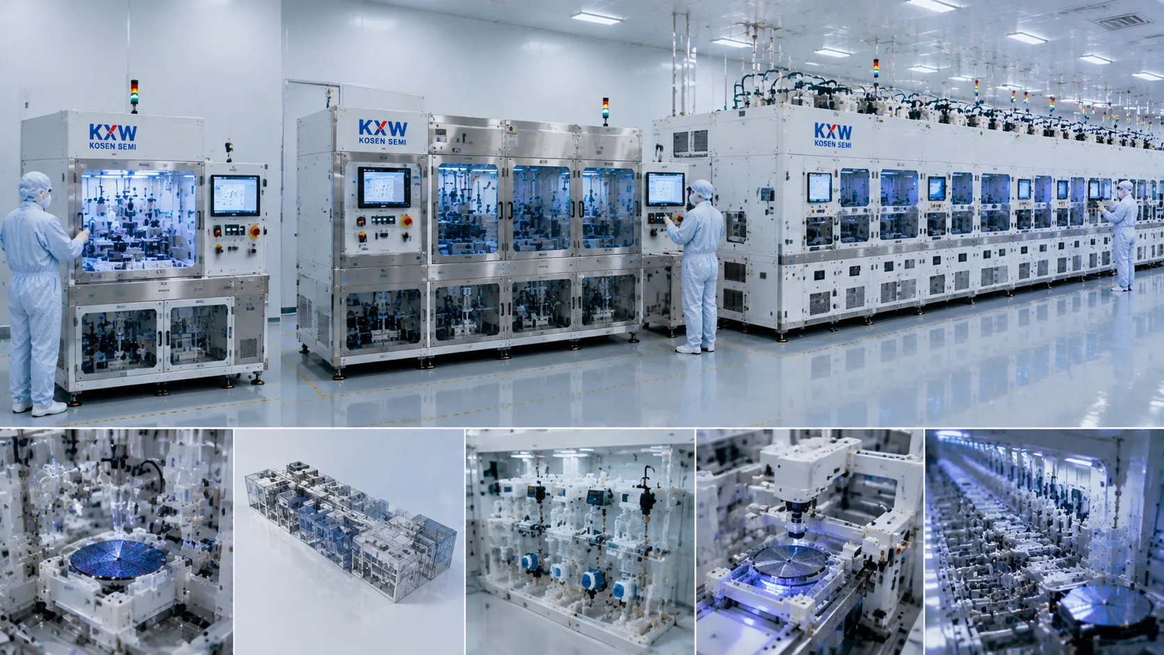 KOSEN SEMI wet bench systems and wafer cleaning equipment matrix