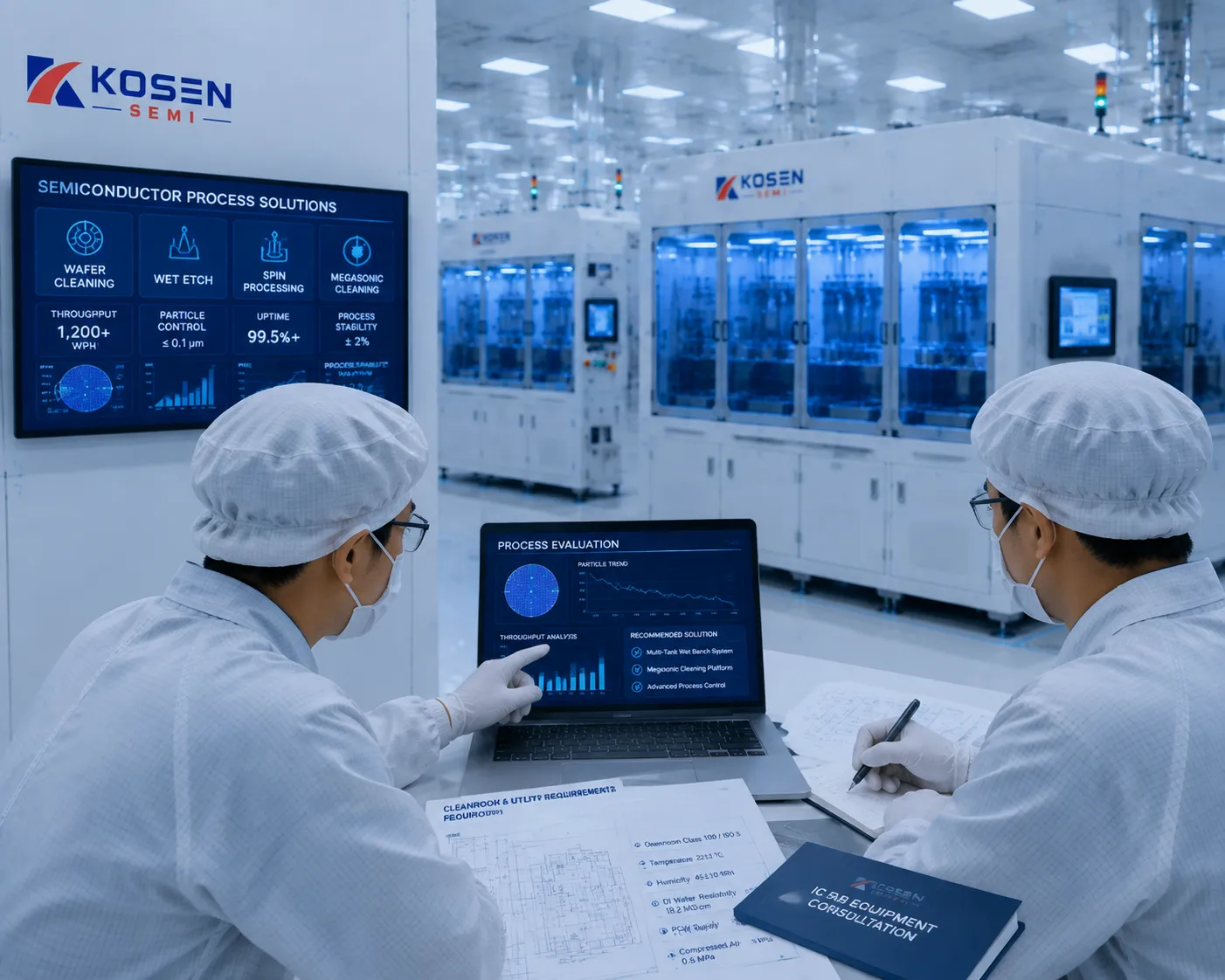 KOSEN SEMI IC Fab Cleanroom Equipment Standard Verification