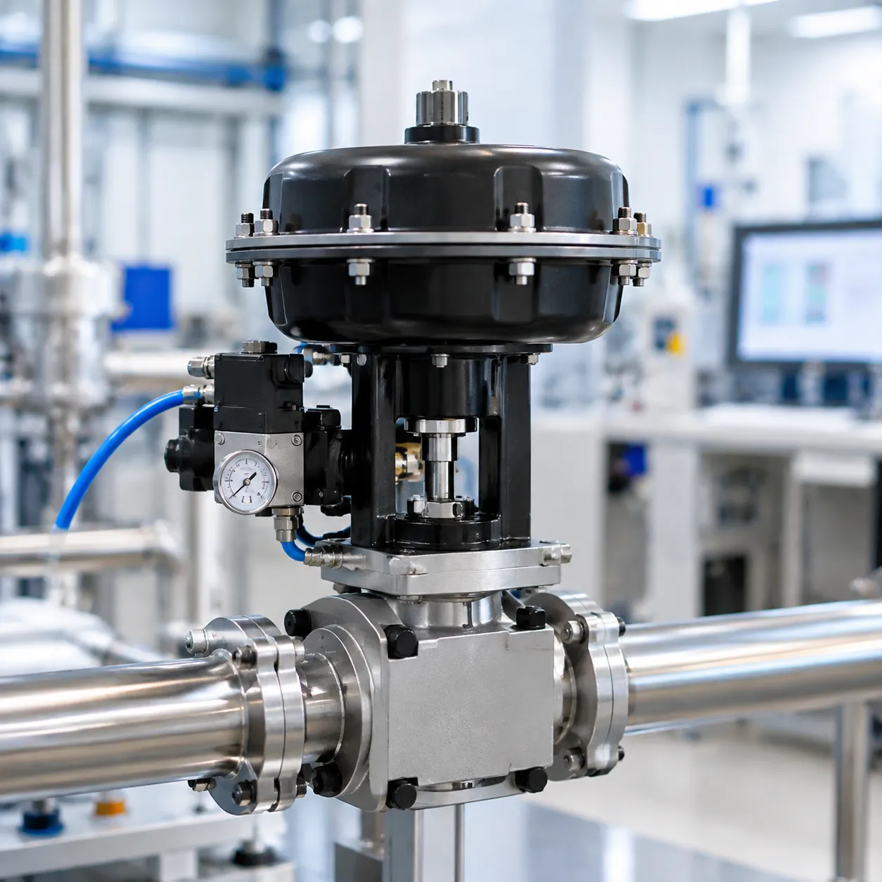 High Purity Pneumatic Diaphragm Valve for Semiconductor Wet
